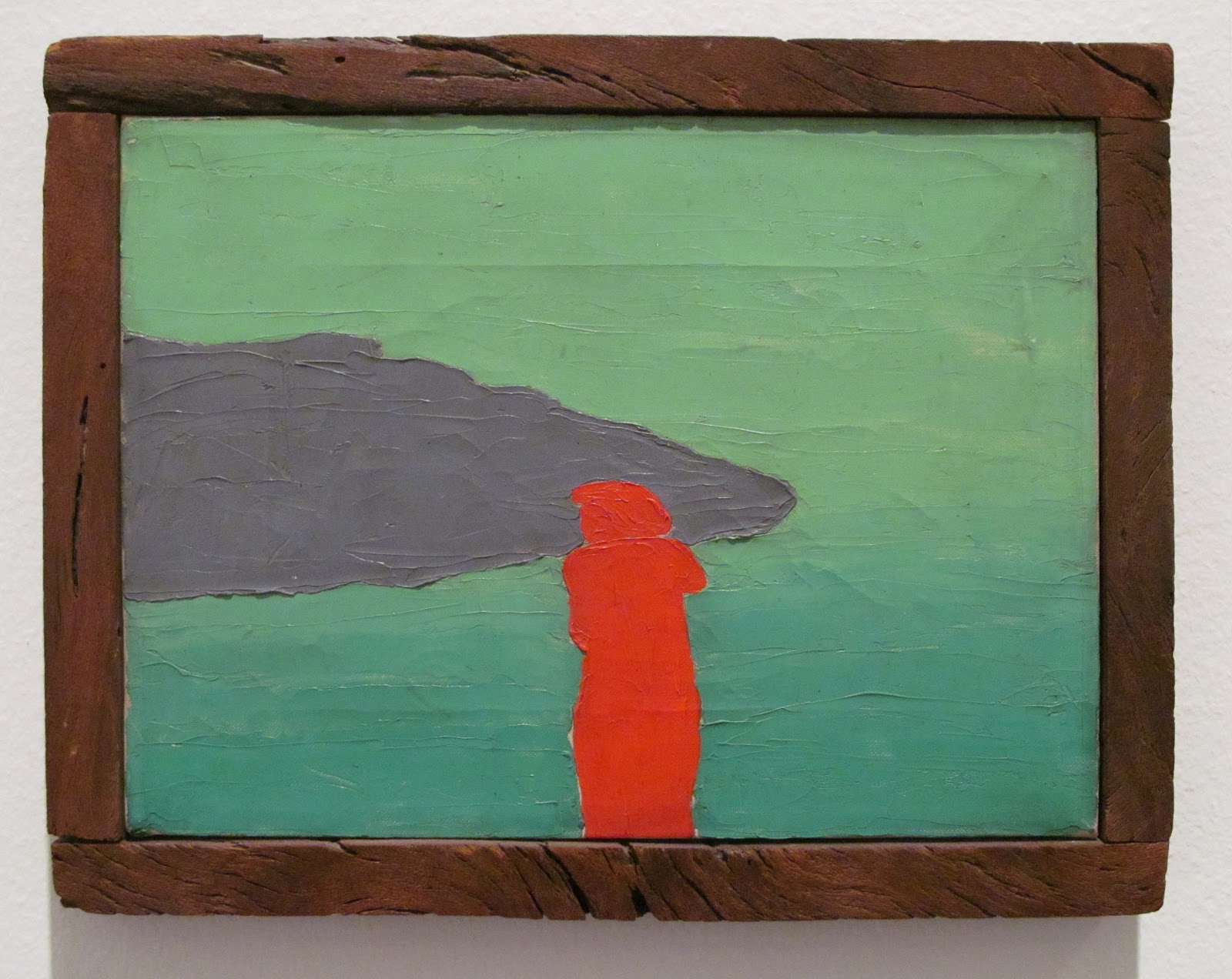 Forrest Bess, Untitled (No. 5) 1949, oil on canvas, 8 x 12 inches.